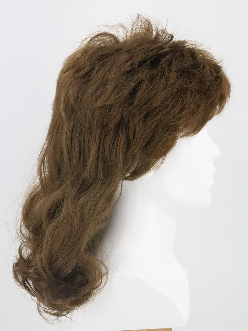 LeMarnia Men's Wigs 70s 80s Rock Wig Brown Wavy Mullet Wigs for Men Halloween Costume Theme Party Wig - Image 3